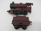 Postwar Hornby Gauge 0 C/W LMS 501 Locomotive and Tender