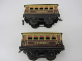 Pair of Hornby Gauge 0 M1 Pullman Coaches