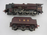 Bassett-Lowke Gauge 0 12v DC LMS 4-6-0 Royal Scot Locomotive and Tender