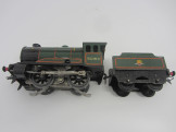 Postwar Hornby Gauge 0 BR Green No51 Locomotive and Tender