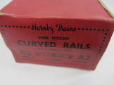 12 Postwar Hornby Gauge 0 A2 Curved Rails Boxed