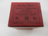 6 Postwar Hornby Gauge 0 B1/4 Straight Rails Boxed