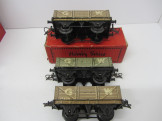 3 Hornby Gauge 0 GW Open Wagons