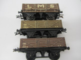 3 Hornby Gauge 0 LMS Open Wagons