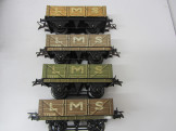 4 Hornby Gauge 0 LMS Open Wagons