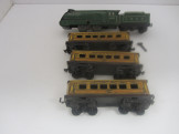 Gauge 0 C/W A4 Locomotive and Tender "Sea Eagle" and 3 matching Bogie Coaches