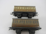 2 Postwar Hornby Gauge 0 NE No1 Passenger Coaches