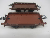 2 Hornby Gauge 0 Flat Wagons