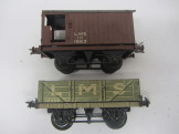 2 Postwar Gauge 0 LMS Wagons