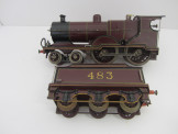 Bing Gauge One C/W Midland 4-4-0 2P Locomotive and Tender No 483