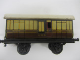 Bing Gauge 0 GWR Full Brake Passenger Coach No 1924