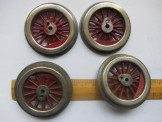 4 Large Steel Driving Wheels