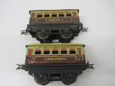 2 Hornby Gauge 0 Coaches