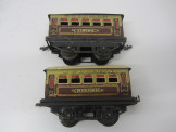 2 Hornby Gauge 0 Coaches