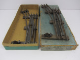 2 RH Hornby Gauge 0 Electric Open Points Boxed