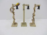 3 Marklin 00 Gauge Electric Single Yard/Station Lamps