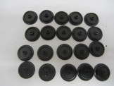 20 Postwar Hornby Gauge 0 Plastic Rolling Stock Wheels