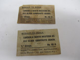 2 Original Box Labels for 1921 Series LNWR Coaches