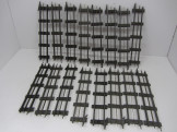 16 x Rare Early Bassett-Lowke Gauge 0 Electric Straights with Brass Strip Centre Rail