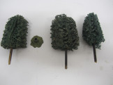 3 Hornby Gauge 0 Trees with 1 Base