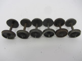 Gauge 0 Steel Bogie Coach Wheels with Axles
