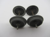 Pair of Leeds Gauge 0 Bogie Coach Wheels with Axles