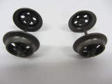 Scarce Set of Carette Gauge 0 Tinplate Wagon Wheels with Axles