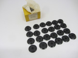 24 Postwar Hornby Gauge 0 Plastic Wheels with Axles Boxed