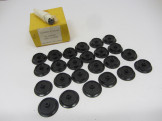 24 Postwar Hornby Gauge 0 Plastic Wheels with Axles Boxed