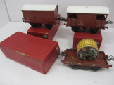 3 Postwar Hornby Gauge 0 NE Wagons Boxed