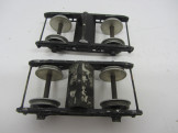 Pair of Early Exley Gauge 0 Bogie Coach Bogies