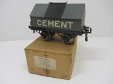 Early Hornby Gauge 0 Cement Wagon Boxed