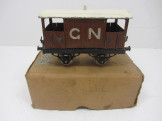 Early Hornby Gauge 0 GNR Brake Van Boxed
