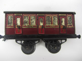 Early Hornby Gauge 0 No1 LMS 1st/3rd Passenger Coach