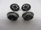 Set of Postwar Bassett-Lowke Wagon Wheels with Axles