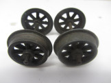 Set of Prewar Bassett-Lowke Gauge 0 Wagon Wheels with Axles