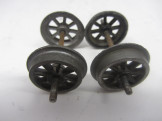 Set of Postwar Bassett-Lowke Gauge 0 Wagon Wheels with Axles