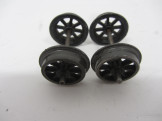 Set of Postwar Bassett-Lowke Gauge 0 Wagon Wheels with Axles