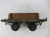 Early Hornby Gauge 0 No1 LMS Timber Wagon