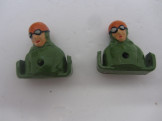2 Replica Meccano Pilots/Drivers