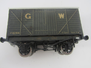 Early Postwar Leeds/Stedman Gauge 0 Wood and Paper Litho GW Luggage Van