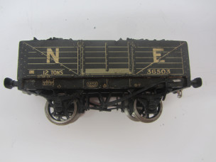 Early Leeds/Stedman Gauge 0 Wood and Paper Litho NE Open Wagon