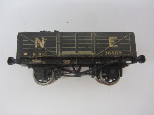 Early Postwar Leeds/Stedman Gauge 0 Wood and Paper Litho NE Open Wagon