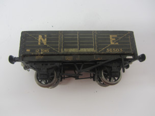 Early Postwar Leeds/Stedman Gauge 0 Wood and Paper Litho NE Open Wagon