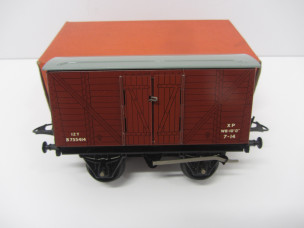 Postwar Hornby Gauge 0 No50 Goods Van Boxed