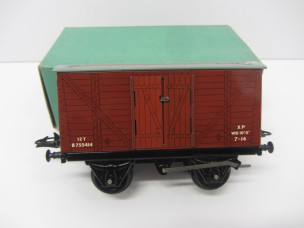 Postwar Hornby Gauge 0 No50 Goods Van Boxed