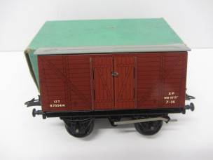 Postwar Hornby Gauge 0 No50 Goods Van Boxed
