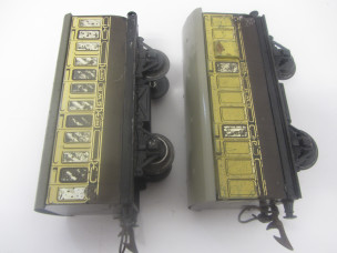 Pair of Hornby Gauge 0 GW No1 Passenger Coaches