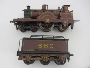 Bing Gauge 0 C/W Midland 4-2-2 Single Locomotive and Tender 650