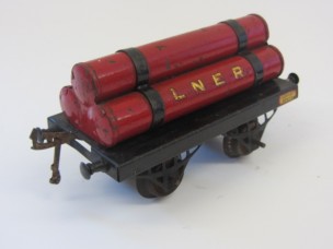 Early Hornby Gauge 0 LNER Gas Cylinder Wagon